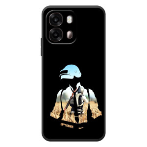 Силиконовый чехол с картинкой "Герой Pubg" на OPPO A6s – Пубг мен
