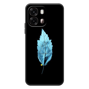 Чехол с картинками на черном фоне для OPPO A6s – Листочек
