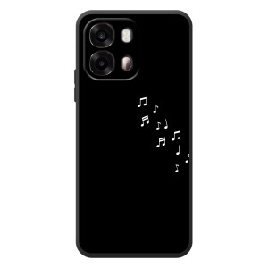 Чехол с картинками на черном фоне для OPPO A6s – Ноты