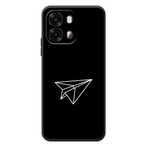 Чехол с картинками на черном фоне для OPPO A6s – Самолетик