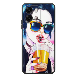 Чохол з картинкою Модні Дівчата OPPO A6s – Дівчина з коктейлем