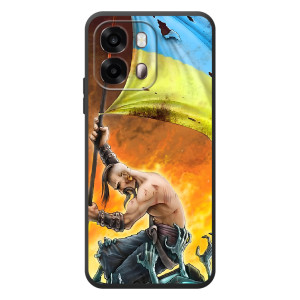 Чехол с картинкой (Патриотический КОЗАК) на OPPO A6s – Сильный Козак