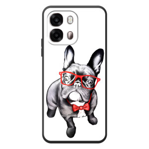 Бампер для OPPO A6s з картинкою "Песики" (В окулярах)