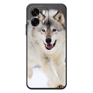 Чехол с Волком на OPPO A6s – Волк на снегу