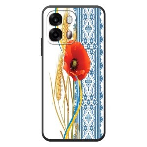 Силіконовый Чохол на OPPO A6s з картинкой Вишиванки (Вишиванка з квіткою)