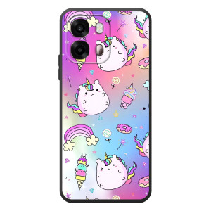 Чохол Unicorn на OPPO A6s – Веселка і Єдинорог