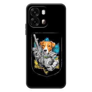 Чехол с принтом для OPPO A6s (Патрон Воин)