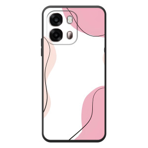 Чохол квітковий дизайн для OPPO A6s (Рожевий фон)