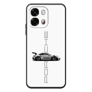 Чехол с авто Порше для OPPO A6s – белый Порше