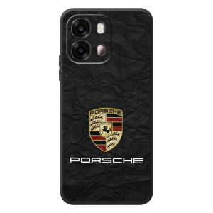 Чехол с авто Порше для OPPO A6s – Логотип Порше