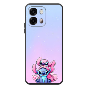 Чехол с рисунком Стич для OPPO A6s – Энджл и Стич