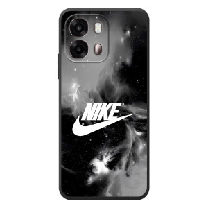 Чехол с логотипом Найк на OPPO A6s – Найк дымчатый