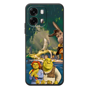 Друкований чохол з принтом Шрек для OPPO A6s – Шрек і Фіона