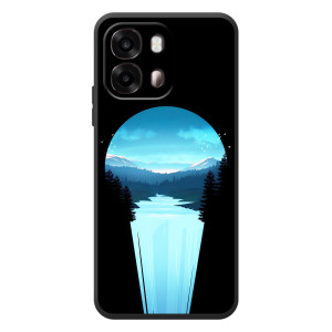 Летний Чехол на OPPO A6s – Синий Водопад