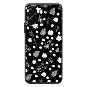 Чохли з тематикою "КВІТИ" на OPPO A6s – цвітіння на чорному