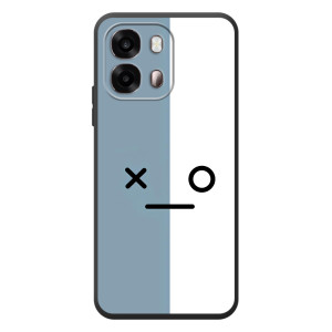 Силиконовые Чехлы (смешные стикеры) для OPPO A6s – Серо-белый