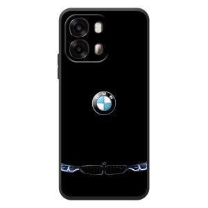 Силиконовый бампер с картинкой машины на OPPO A6s – Черный BMW