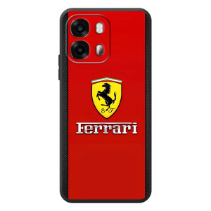 Силиконовый бампер с картинкой машины на OPPO A6s – Ferrari Logo