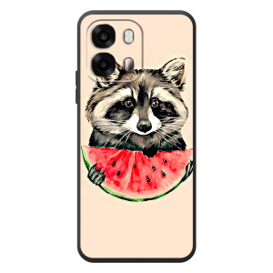 Силиконовый Чехол с Енотами на OPPO A6s – Енот