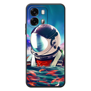Силиконовый Чехол с принтом "Космонавты" на OPPO A6s – Космонавт в воде