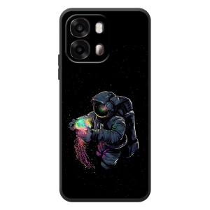 Силиконовый Чехол с принтом "Космонавты" на OPPO A6s – В руках земля