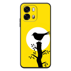 Силиконовый чехол с птичкой на OPPO A6s