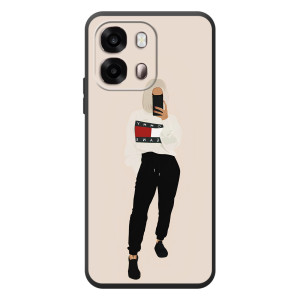 Силіконовый Чохол на OPPO A6s з картинкой Модных девушек (Стильна)