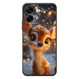 Яркий чехол для OPPO A6s с Зимними Оленятами