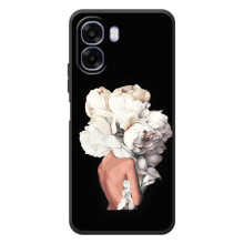 Чехлы (ART) Цветы на OPPO A6x (VPrint) (Білі квіти)