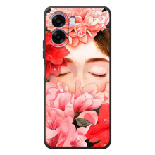 Чехлы (ART) Цветы на OPPO A6x (VPrint) (Очі в квітах)