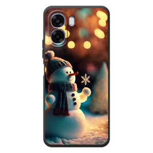 Чехлы на Новый Год OPPO A6x – Снеговик праздничный