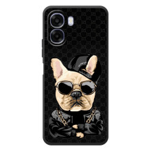 Чехлы с крутыми принтами для OPPO A6x - (PREMIUMPrint) (Стильная собака)