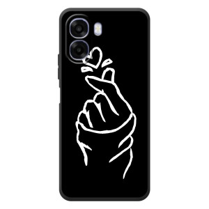 Чохол (Знак сердечка) для OPPO A6x – Сердечко на чорному