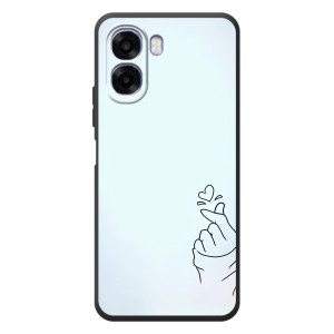 Чохол (Знак сердечка) для OPPO A6x – Сердечко на блакитному