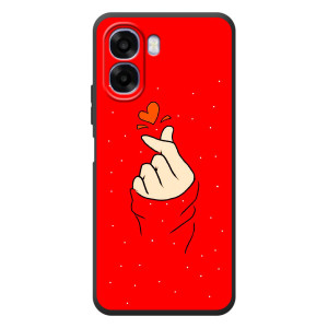 Чохол (Знак сердечка) для OPPO A6x – Сердечко на червоному