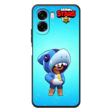 Чехол для OPPO A6x Бравл Старс (VPrint) – Леон акула