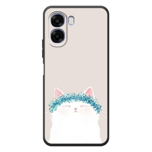 Чехол на тематику: Коты для OPPO A6x – Белый котик