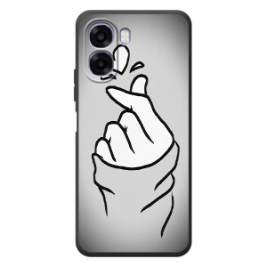 Чохол з принтом для OPPO A6x (AlphaPrint - Знак сердечка)