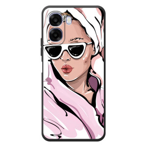 Чохол з картинкою Модні Дівчата OPPO A6x – Дівчина в халаті