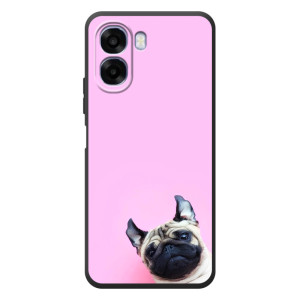 Бампер для OPPO A6x з картинкою "Песики" – Собака на рожевому