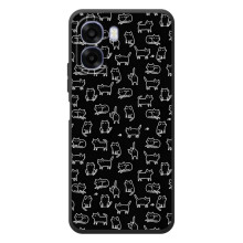 Чехол с принтом для OPPO A6x (AlphaPrint) Модные коты (Меленькие котики)