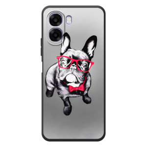 Чохол (ТПУ) Милі песики для OPPO A6x (Бульдог в окулярах)