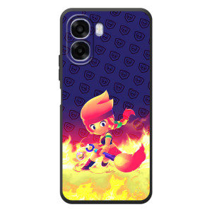 Чохол (ТПУ) з Героями Бравл Старс на OPPO A6x (Пенні у вогні)