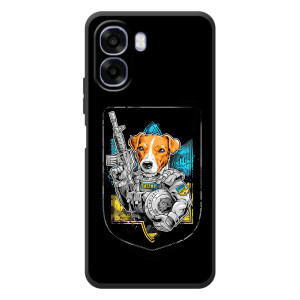 Чохол з принтом для OPPO A6x – Патрон Воїн