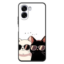 Чохол з малюнком кіт на OPPO A6x – Коти в окулярах