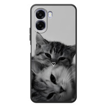 Чохол з малюнком кіт на OPPO A6x – Пара котів