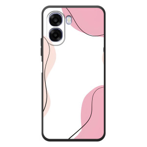 Чехол цветочный дизайн для OPPO A6x – Розовый фон