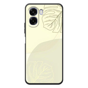 Чехол цветочный дизайн для OPPO A6x – Зелёный фон