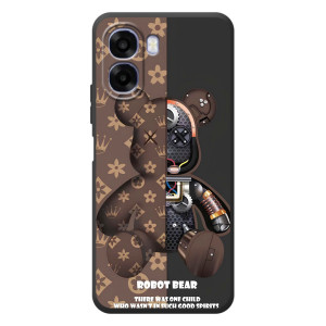 Чехол с брендом Луи Витон на ОППО А6Х – Мишка робот