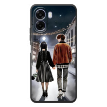 Чохол з дизайном Венздей 2 на OPPO A6x – Венздей і Тайлер